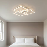 Layered Square Ceiling Light With Remote Control And Dimmable LED - Image 1