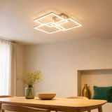Layered Square Ceiling Light With Remote Control And Dimmable LED - Image 4
