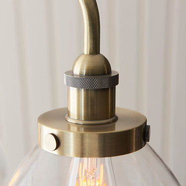 Linear Pendant Light With Clear Glass Shades And Adjustable Height - Image 6