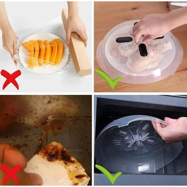 Magnetic Microwave Splatter Cover With Steam Vents For Even Heating - Image 5