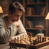Masterfold Premium Wooden Chess Set With Durable Solid Wood Pieces And Folding Board - Image 3
