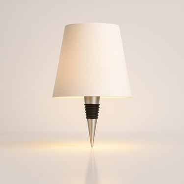 Metal Bottle Table Lamp With Screw-On Base And USB Charging - Image 3