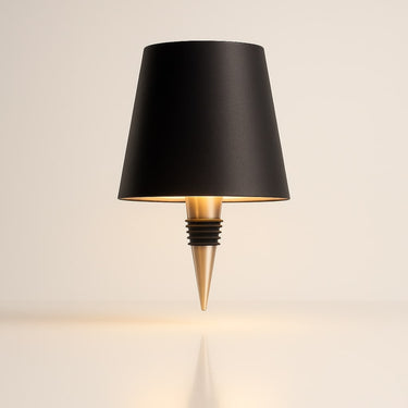 Metal Bottle Table Lamp With Screw-On Base And USB Charging - Image 2