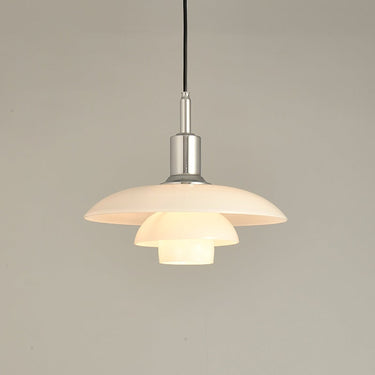 Milk Glass Chain Pendant Lamp With Adjustable Height - Image 6