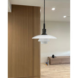 Milk Glass Chain Pendant Lamp With Adjustable Height - Image 9