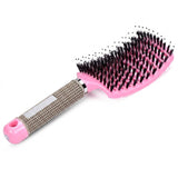 Miracle Hair Detangler Brush With Curved Arched Head And Vented Open Slots For Smooth Frizz-Free Hair - Image 1