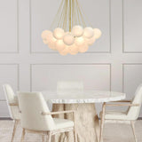 Modern Hanging Bubble Glass Cluster Chandelier With Adjustable Chain - Image 2