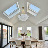 Modern Hanging Bubble Glass Cluster Chandelier With Adjustable Chain - Image 1