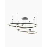 Modern LED Ring Chandelier With Pendant Design - Image 1