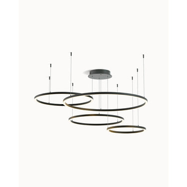 Modern LED Ring Chandelier With Pendant Design - Image 1
