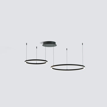 Modern LED Ring Chandelier With Pendant Design - Image 2