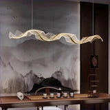 Modern Linear Wave Acrylic Pendant Chandelier - Image 2