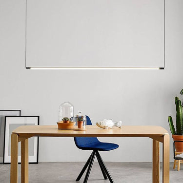 Modern Minimalist Black Metal Linear Pendant Light - Image 4