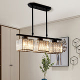 Modern Multi Head Island Chandelier With Glass Shades - Image 1