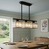 Modern Multi Head Island Chandelier With Glass Shades - Image 2
