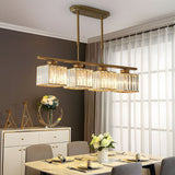 Modern Multi Head Island Chandelier With Glass Shades - Image 7