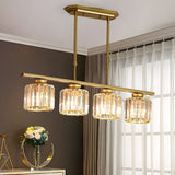 Modern Multi Head Island Chandelier With Glass Shades - Image 9