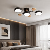 Modern Round Branch Ceiling Light With Wooden Accents - Image 5
