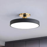 Modern Semi Flush Mount Round LED Ceiling Light Fixture - Image 3