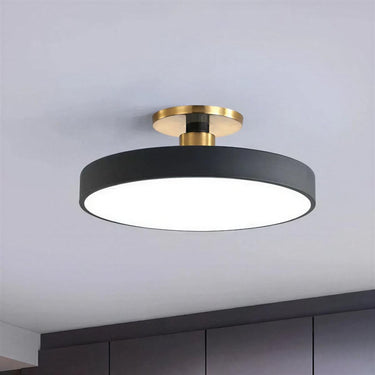 Modern Semi Flush Mount Round LED Ceiling Light Fixture - Image 3