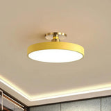 Modern Semi Flush Mount Round LED Ceiling Light Fixture - Image 4