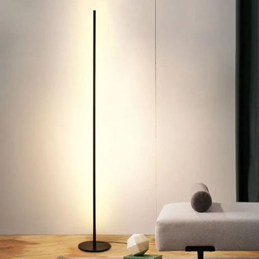 Modern Tall Slender Metal LED Floor Lamp With Warm Light - Image 5