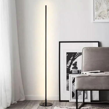 Modern Tall Slender Metal LED Floor Lamp With Warm Light - Image 8