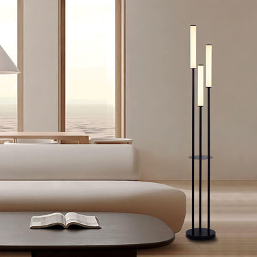 Modern Tripod Floor Lamp With Three Cylindrical Tubes - Image 1
