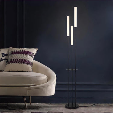 Modern Tripod Floor Lamp With Three Cylindrical Tubes - Image 2