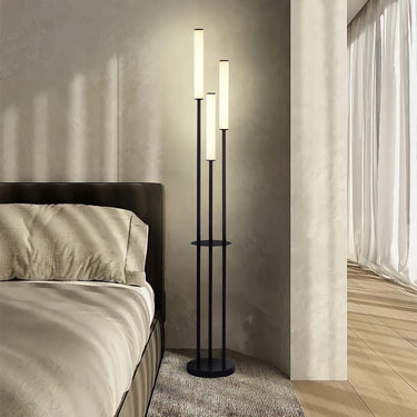 Modern Tripod Floor Lamp With Three Cylindrical Tubes - Image 4