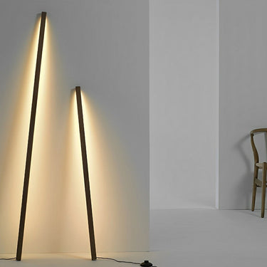 Modern Wooden Strip Floor Lamp With Remote Control - Image 3
