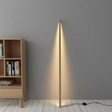 Modern Wooden Strip Floor Lamp With Remote Control - Image 4