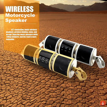 Motorcycle Bluetooth Speaker With Fm Radio Dual Speakers And Waterproof Design - Image 4