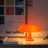 Mushroom Table Lamp With Opal Effect Dome Shade - Image 6