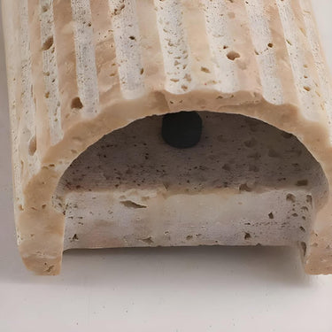 Natural Stone Cylinder Wall Sconce With Integrated LED Light - Image 3