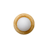 Onyx Wall Lamp With Marble Ring Design And Hand-Finished Body - Image 1