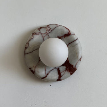 Orli Red Marble Wall Sconce - Image 11