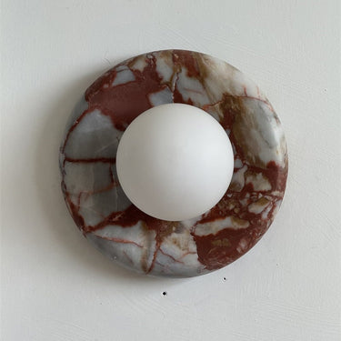 Orli Red Marble Wall Sconce - Image 19
