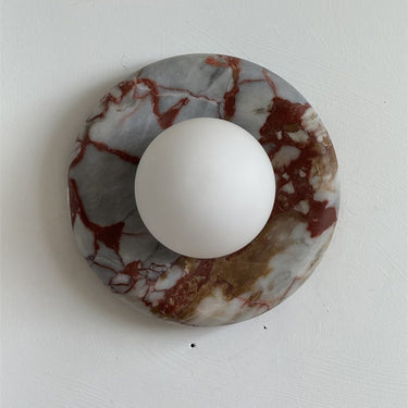 Orli Red Marble Wall Sconce - Image 20