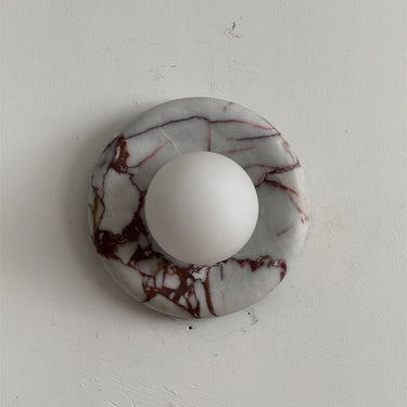 Orli Red Marble Wall Sconce - Image 29
