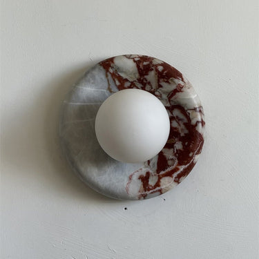 Orli Red Marble Wall Sconce - Image 3