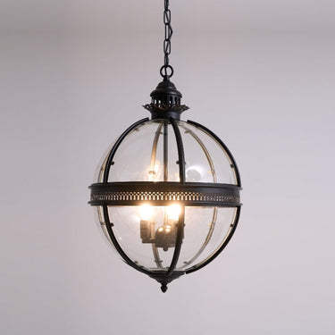 Ornate Metal Spherical Pendant Light - Image 6