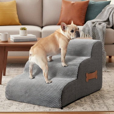 Pineapple Velvet Foam Dog Steps With Non-Slip Base - Image 1