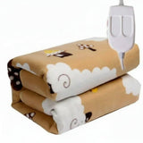 Plush Heated Blanket With Cozy Striped Design - Image 6