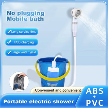 Portable Camp Shower With 4000mAh Battery Quiet Motor And Two Water Flow Modes - Image 3