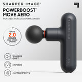 Powerboost Move Portable Percussion Massager With Quiet Deep Tissue Relief And Interchangeable Attachments - Image 8