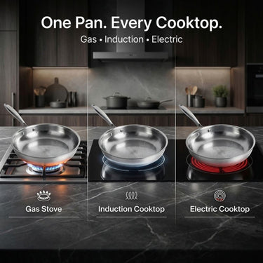 Pure Titanium Frying Pan With Nonstick Surface For Healthy Cooking - Image 5