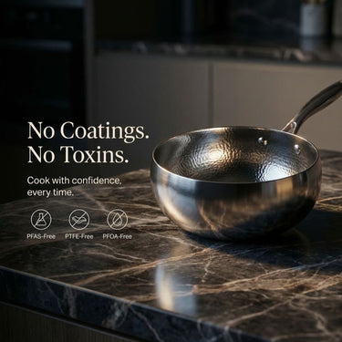 Pure Titanium Frying Pan With Nonstick Surface For Healthy Cooking - Image 6