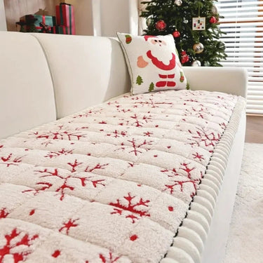 Quilted Christmas Sofa Cushion With Winter Design - Image 4