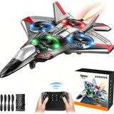 RC Fighter Jet With 360° Stunt Loops LED Lights And Shockproof Design For Kids And Beginners - Image 7